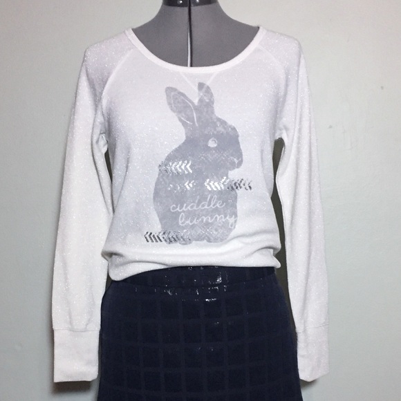 Sonoma Tops - Sonoma Cream & Silver Cuddle Bunny Waffle Top S